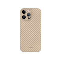 Карбоновый чехол K-DOO Air Carbon (UltraSlim 0.45mm) для iPhone 14 Pro (6,1") золотой
