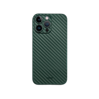 Карбоновий чохол K-DOO Air Carbon (UltraSlim 0.45mm) для телефону iPhone 14 Pro Max темно-зелений