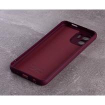 Силиконовый чехол SOFT Silicone Case для Xiaomi Redmi A1/A2 (без лого) бордовый