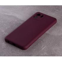 Силиконовый чехол SOFT Silicone Case для Xiaomi Redmi A1/A2 (без лого) бордовый
