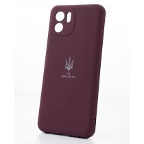 Силіконовий чохол SOFT Silicone Case для телефону Samsung A13 4G (ТРИЗУБ) бордовий