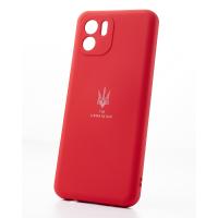 Силиконовый чехол SOFT Silicone Case для Samsung A13 4G (ТРИЗУБ) красный