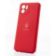 Силіконовий чохол Original pack SOFT для телефону iPhone 12 Pro Max (6.7") (ТРИЗУБ) червоний