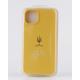 Силиконовый чехол Original pack SOFT для iPhone 14 Plus (ТРИЗУБ) желтый