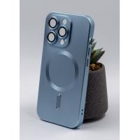 Силіконовий чохол MagSafe COLORS 2 + Camers Protection для iPhone 13 Pro Max блакитний