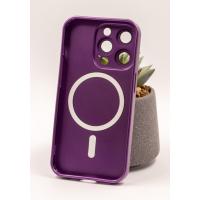 Силіконовий чохол MagSafe COLORS 2 + Camers Protection для iPhone 14 Pro фіолетовий