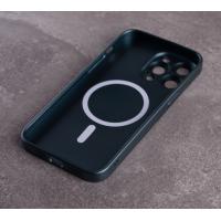 Силіконовий чохол MagSafe COLORS 2 + Camers Protection для iPhone 14 Pro нефритовый