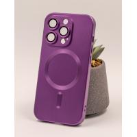 Силиконовый чехол MagSafe COLORS 2 + Camers Protection для iPhone 14 фиолетовый