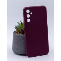 Силіконовий чохол SOFT Silicone Case для телефону Samsung A34 (без лого) бордовий