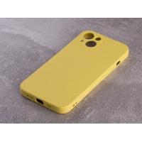 Силіконовий чохол SOFT Silicone Case для телефону iPhone 14 (без лого) лимонний