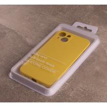 Силіконовий чохол SOFT Silicone Case для телефону iPhone 14 (без лого) лимонний