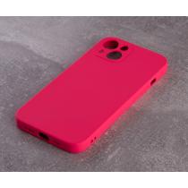 Силіконовий чохол SOFT Silicone Case для телефону iPhone 14 (без лого) малиновий