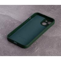 Силіконовий чохол SOFT Silicone Case для телефону iPhone 14 (без лого) темно-зелений