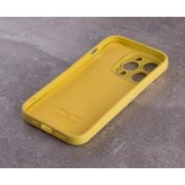 Силіконовий чохол SOFT Silicone Case для телефону iPhone 14 Pro (без лого) лимонний