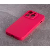 Силіконовий чохол SOFT Silicone Case для телефону iPhone 14 Pro (без лого) малиновий