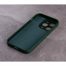 Силіконовий чохол SOFT Silicone Case для телефону iPhone 14 Pro (без лого) темно-зелений