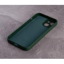 Силіконовий чохол SOFT Silicone Case для телефону iPhone 14 Plus (без лого) темно-зелений