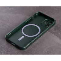 Силіконовий чохол MagSafe COLORS 2 + Camers Protection для iPhone 12 зелений