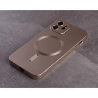 Силіконовий чохол MagSafe COLORS 2 + Camers Protection для iPhone 12 золотий