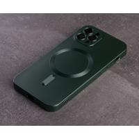 Силиконовый чехол MagSafe COLORS 2 + Camers Protection для iPhone 12 Pro Max зеленый