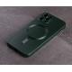 Силіконовий чохол MagSafe COLORS 2 + Camers Protection для iPhone 12 Pro Max зелений