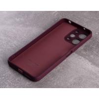 Силіконовий чохол SOFT Silicone Case для телефону Xiaomi Redmi 12 (без лого) бордовий