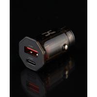 Автомобільний зарядний пристрій DC PD/30W+QC3.0/24W Fast Charger (TC-20) чорний