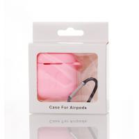 Силіконовий чохол для навушників Airpods 1/2 COLORS рожевий