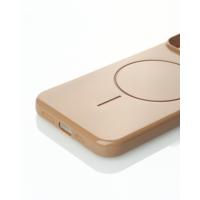 Силиконовый чехол Slim Ring Glamour с поддержкой MagSafe для iPhone 11 desert titanium