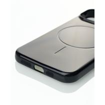 Силиконовый чехол Slim Ring Glamour с поддержкой MagSafe для iPhone 11 Pro Max black
