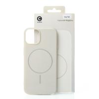 Силиконовый чехол Slim Ring Glamour с поддержкой MagSafe для iPhone 13/14 natural titanium