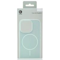 Силиконовый чехол Slim Ring Glamour с поддержкой MagSafe для iPhone 13 Pro Max wave blue
