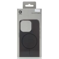 Силиконовый чехол Slim Ring Glamour с поддержкой MagSafe для iPhone 14 Pro Max black