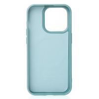 Силиконовый чехол Slim Ring Glamour с поддержкой MagSafe для iPhone 14 Pro wave blue