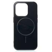 Силиконовый чехол Slim Ring Glamour с поддержкой MagSafe для iPhone 14 Pro black