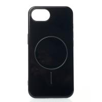 Силиконовый чехол Slim Ring Glamour с поддержкой MagSafe для iPhone 16E / iPhone 17E black