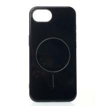Силиконовый чехол Slim Ring Glamour с поддержкой MagSafe для iPhone 16E / iPhone 17E black