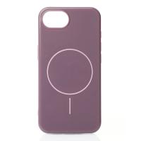 Силиконовый чехол Slim Ring Glamour с поддержкой MagSafe для iPhone 16E / iPhone 17E deep purple