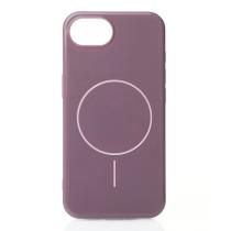 Силіконовий чохол Slim Ring Glamour з підтримкою MagSafe для iPhone 16E / iPhone 17E deep purple