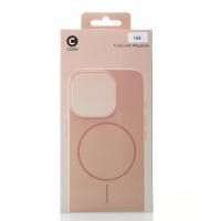 Силиконовый чехол Slim Ring Glamour с поддержкой MagSafe для iPhone 16E / iPhone 17E desert titanium