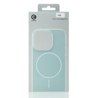 Силиконовый чехол Slim Ring Glamour с поддержкой MagSafe для iPhone 16E / iPhone 17E wave blue