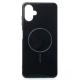 Силиконовый чехол Slim Ring Glamour с поддержкой MagSafe для Samsung A06 black