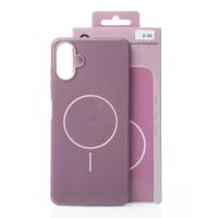 Силиконовый чехол Slim Ring Glamour с поддержкой MagSafe для Samsung A06 deep purple