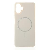 Силиконовый чехол Slim Ring Glamour с поддержкой MagSafe для Samsung A06 natural titanium