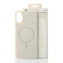 Силиконовый чехол Slim Ring Glamour с поддержкой MagSafe для Samsung A06 natural titanium