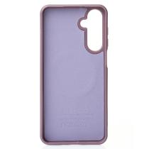 Силиконовый чехол Slim Ring Glamour с поддержкой MagSafe для Samsung A16 deep purple