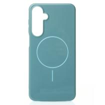 Силиконовый чехол Slim Ring Glamour с поддержкой MagSafe для Samsung A26 wave blue