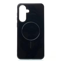 Силиконовый чехол Slim Ring Glamour с поддержкой MagSafe для Samsung A56 / A37 black
