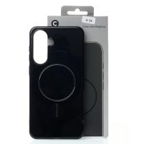 Силиконовый чехол Slim Ring Glamour с поддержкой MagSafe для Samsung A56 / A37 black