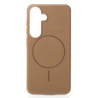 Силиконовый чехол Slim Ring Glamour с поддержкой MagSafe для Samsung S23 FE desert titanium